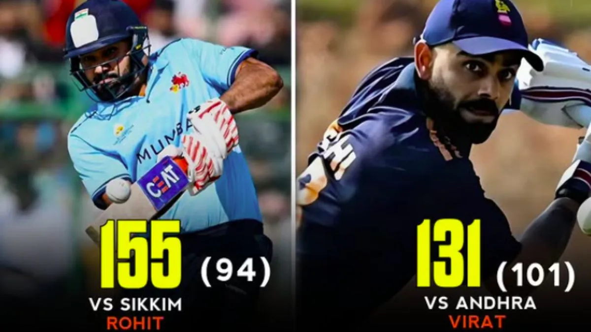 virat rohit vijay hazare hundred